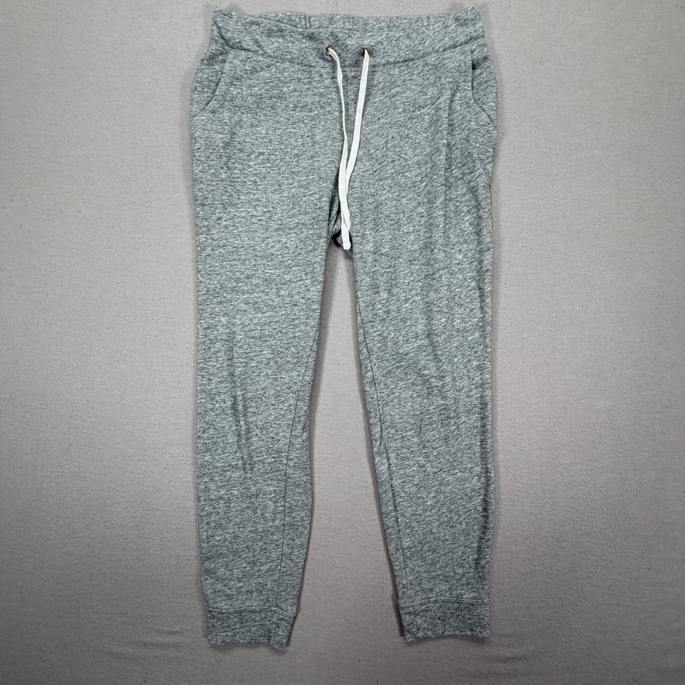 Old Navy Joggers Womens Medium Good Gray Heather Drawstring French Terry Pants